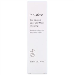Innisfree, корейская маска для лица с цветной вулканической глиной, увлажняющая, 70 мл (2,36 жидк. унции)
