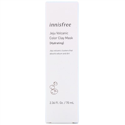 Innisfree, корейская маска для лица с цветной вулканической глиной, увлажняющая, 70 мл (2,36 жидк. унции)