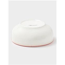 Салатник новогодний Доляна «Московский мишка», 580 мл, 15.5×6 см, фарфор, белый