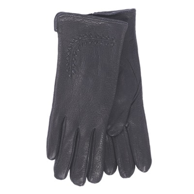 Перчатки жен. LuMeiJia A-6 нат.кожа/плюш