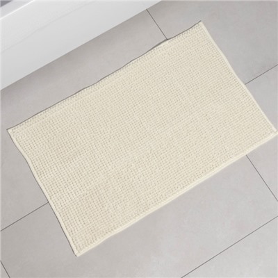 Коврик для дома LaDо́m, букли, плотность 1000 г, 50×80 см, белый