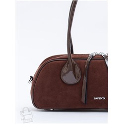 Сумка женская кожаная 91161MSS coffee Velina Fabbiano-Safenta