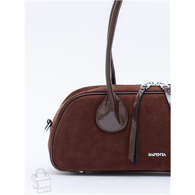 Сумка женская кожаная 91161MSS coffee Velina Fabbiano-Safenta