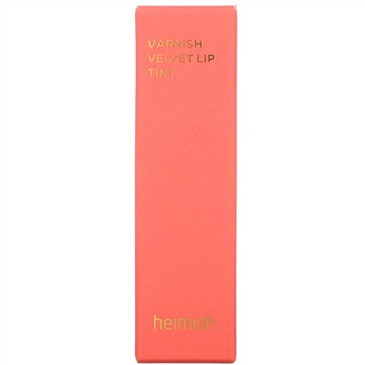 Heimish, Varnish Velvet Lip Tint, 02 Peach Charcoal, 1 Lip Tint