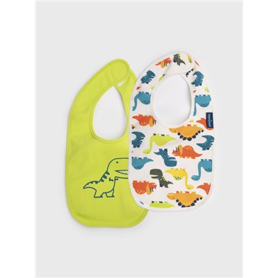 Нагрудник детский трикотажный для мальчиков, 2 шт в комплекте