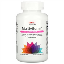 GNC, Ultra Mega, мультивитамины для женщин, 180 капсул