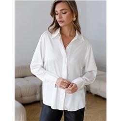 Блузка из сатина с эластаном