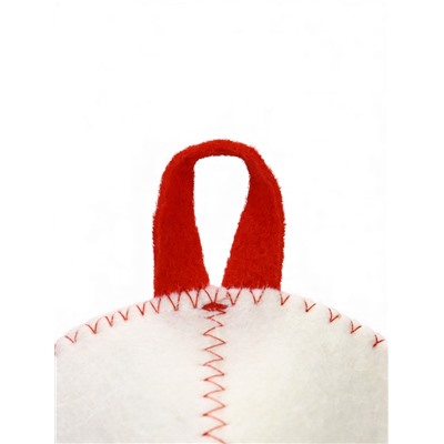 Шапка для бани и сауны «Славянка», полиэфир, шерсть, белая