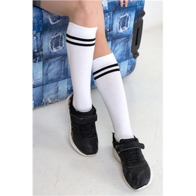 Гольфы Графика женские (Белый_черный)