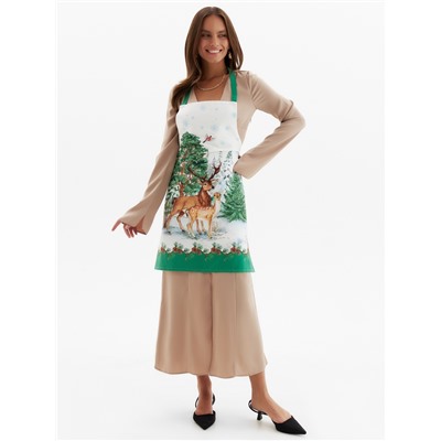 Фартук ««Этель»: Новогодний лес», 65×60 см, 100 % хлопок, саржа, 190 г/м²