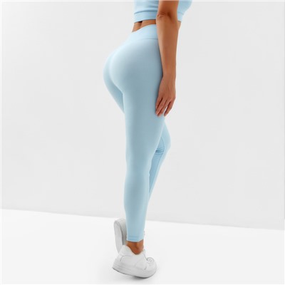 Легинсы спортивные женские MINAKU, голубые, размер 44