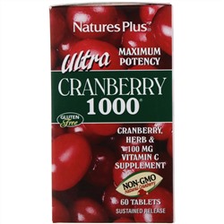 Nature's Plus, Ultra Cranberry 1000, 60 таблеток