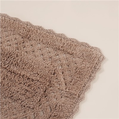 Коврики SL Home, 2 шт., 59×73 см, 68×104 см, кремовые