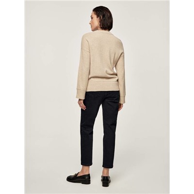 Mom Fit CONTE CON-587 Черные джинсы mom на пуговицах