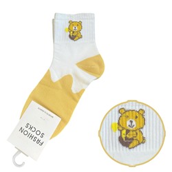 Хлопковые носки FASHION SOCKS (жёлтые)