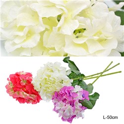 Цветок искусственный Гортензия 50 см / W36817 /уп 200/уп 600/