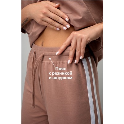 Женский костюм оверсайз из футера двухнитки Happyfox