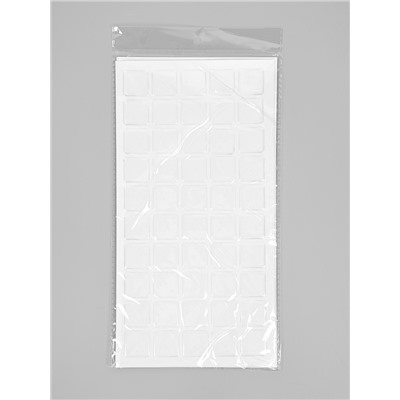 Стикеры эпоксидные прозрачные заготовки 3D 100 шт 2,5 x 2,5 см + самоклеящаяся бумага