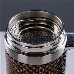 Термокружка TAKE IT EASY «Великан.Рептилия», 450 мл, 16×8 см, сохраняет тепло 2 ч, сито, нержавеющая сталь