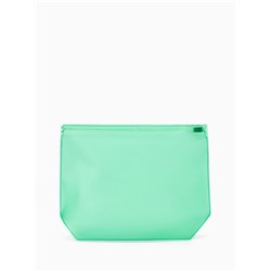 Косметичка для бассейна с застёжкой зип-лок, без рисунка, прозрачная/зелёная