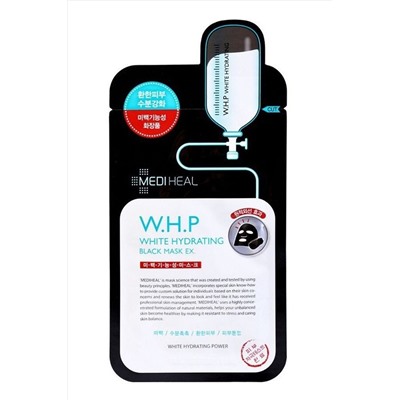 Mediheal Маска для лица тканевая осветляющая с древесным углем / W.H.P White Hydrating Black Mask, 35 г KRISTALLER, 1117806