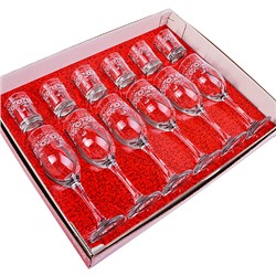 MS160+1022-07-01 Набор бокалов+стопок "Флер" (х5)