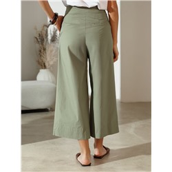 Кюлоты А-силуэта из легкого хлопкового поплина