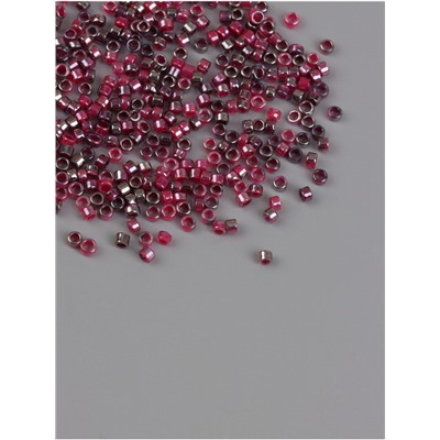 Бисер стекло 9/0 «Цилиндры. Фуксия» двухцветный, не выцветает 450 г