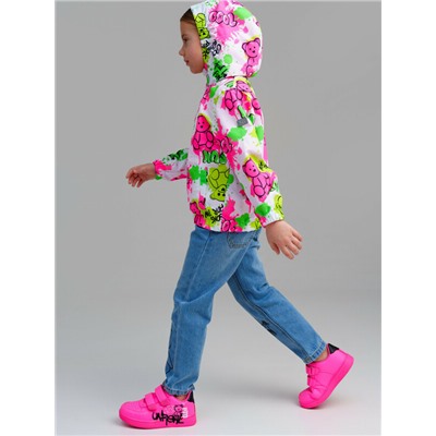 Куртка текстильная с полиуретановым покрытием для девочек (ветровка)