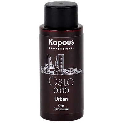 Kapous Полуперманентный жидкий краситель для волос «Urban» LC 0.00 Осло 60 мл