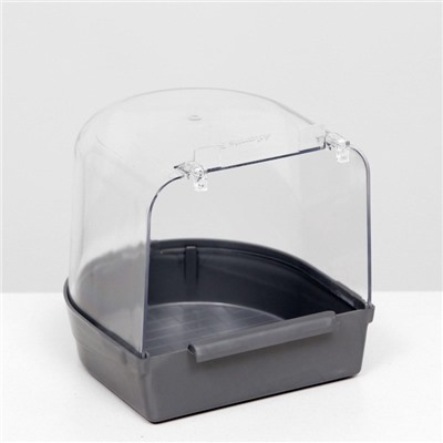 Купалка для птиц, 145×136×140, серебро