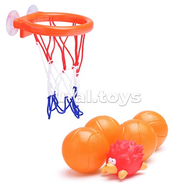 Игрушка для ванной "Баскетбол" 4 мяча