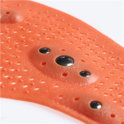 Стельки для обуви, универсальные, с магнитами, массажные, дышащие, р-р RU до 44 (р-р Пр-ля до 46), 28 см, пара, коричневые