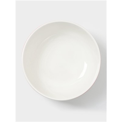 Салатник новогодний Доляна «Московский мишка», 580 мл, 15.5×6 см, фарфор, белый