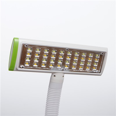 Лампа настольная «Менси», 3 режима, LED, 15 Вт, USB, бело-зелёная, 20×24×23 см