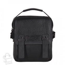 Сумка мужская кожаная 3012-1TR black Tough Ruder