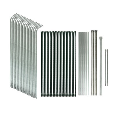 Теплица, 6.1×2.45×2.1 м, оцинкованный металл, профиль d=25 мм, чехол из армированной плёнки 120 мкм