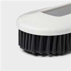 Щётка с ручкой Доляна, с дополнительной щёткой для узких мест, 19.6×5×3 см, щетина 1.6 см