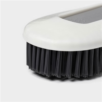 Щётка с ручкой Доляна, с дополнительной щёткой для узких мест, 19.6×5×3 см, щетина 1.6 см