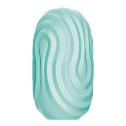Бирюзовый мастурбатор-яйцо Twist Angel