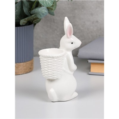 Фигурка Кролик кашпо 14 см / YZ019377 /уп 48/фарфор