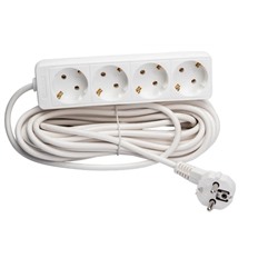 Удлинит.ПВС с зазем.10м 4 РОЗЕТКИ !