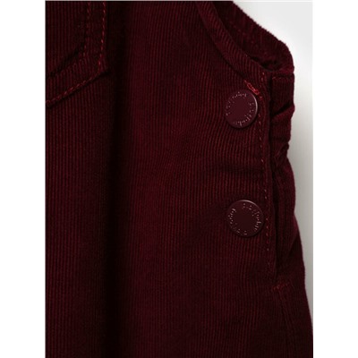 Полукомбинезон текстильный утепленный флисом для девочек