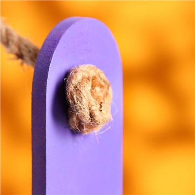 Подарочный ящик «Аром», деревянный, ручка - канат, фиолетовый, набор 3 шт.