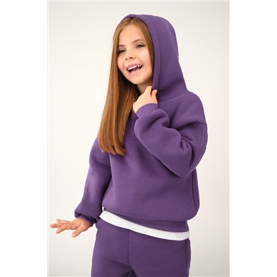 Теплый костюм для девочки из футера с начесом Happyfox