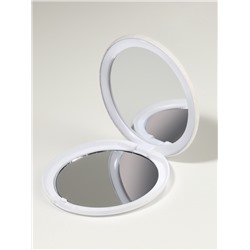 Зеркало складное «Единороги», d=7.5 см, белое, бирюзовое