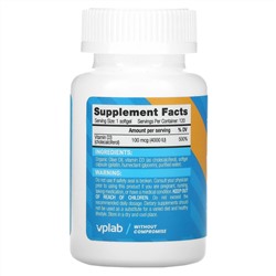 Vplab, Vitamin D3, 4000 IU, 120 Softgels