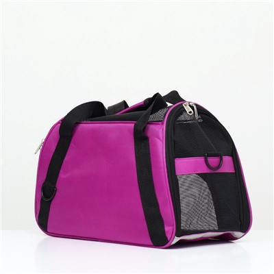 Сумка-переноска сетчатая, 45×25×29 см, фиолетовая