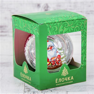 Ёлочный шар «Морозко» d=9.5 см, МИКС