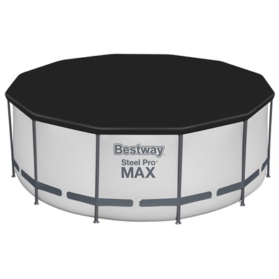 УЦЕНКА Бассейн каркасный Bestway Steel Pro Мах 56420, 366×122 см, фильтр-насос, тент, подстилка, круглый